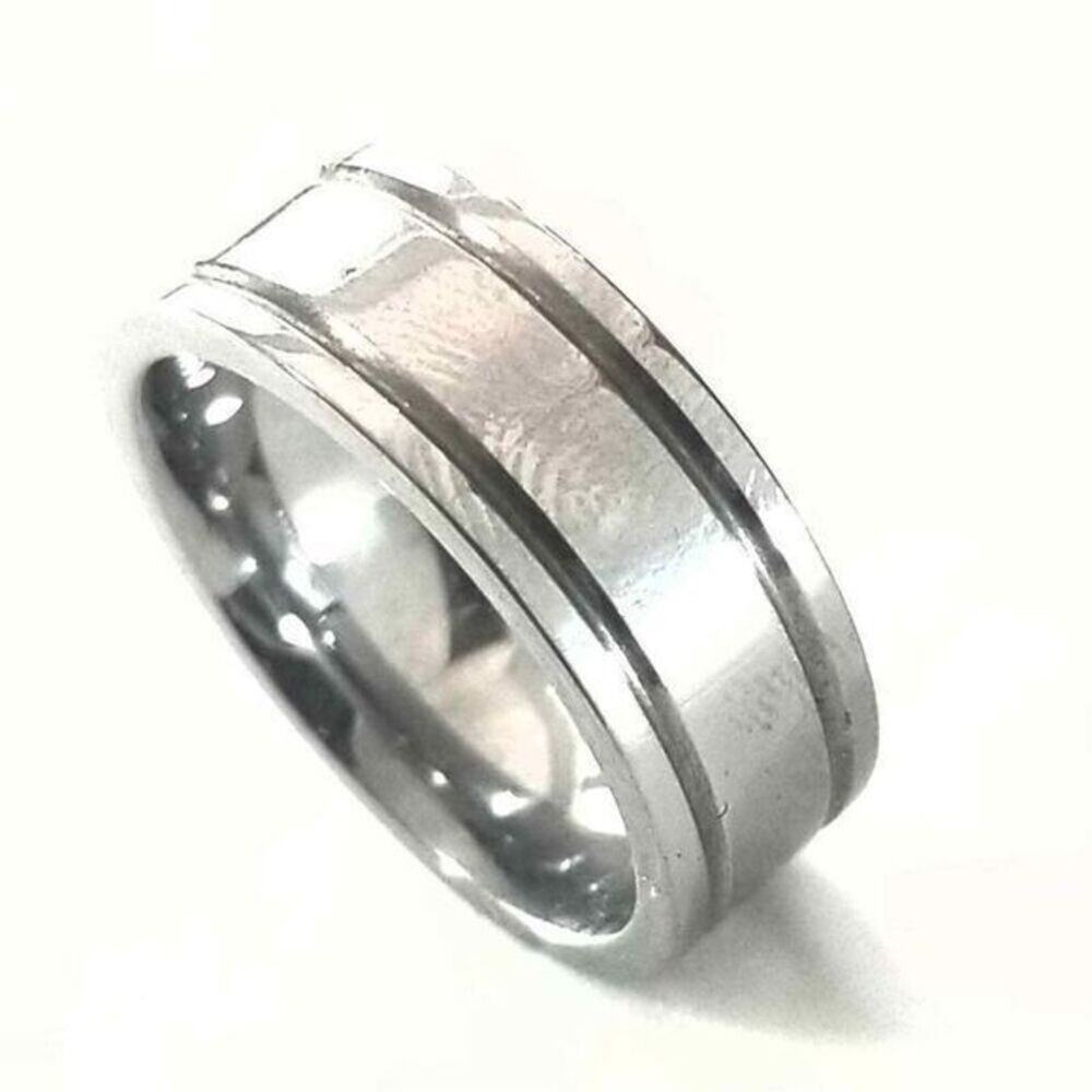 NEW Tungsten carbide ring tarnish resistant hypoallergenic band size‎ 9.5